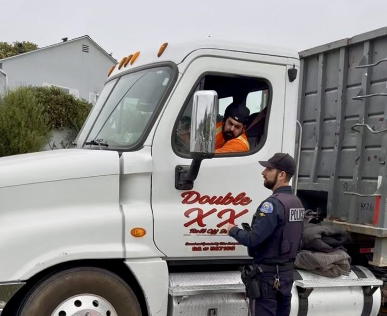 What Is the Plan for Truck Traffic on Palos Verdes Boulevard?